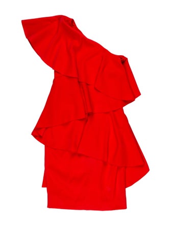 Lanvin One-Shoulder Knee-Length Dress