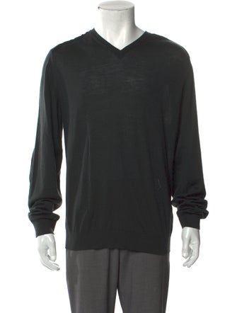 Lanvin Merino Wool V-Neck Pullover