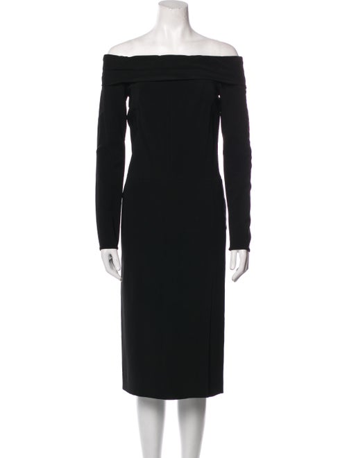 Lanvin Off-The-Shoulder Midi Length Dress