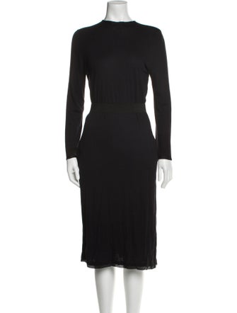 Lanvin Bateau Neckline Midi Length Dress