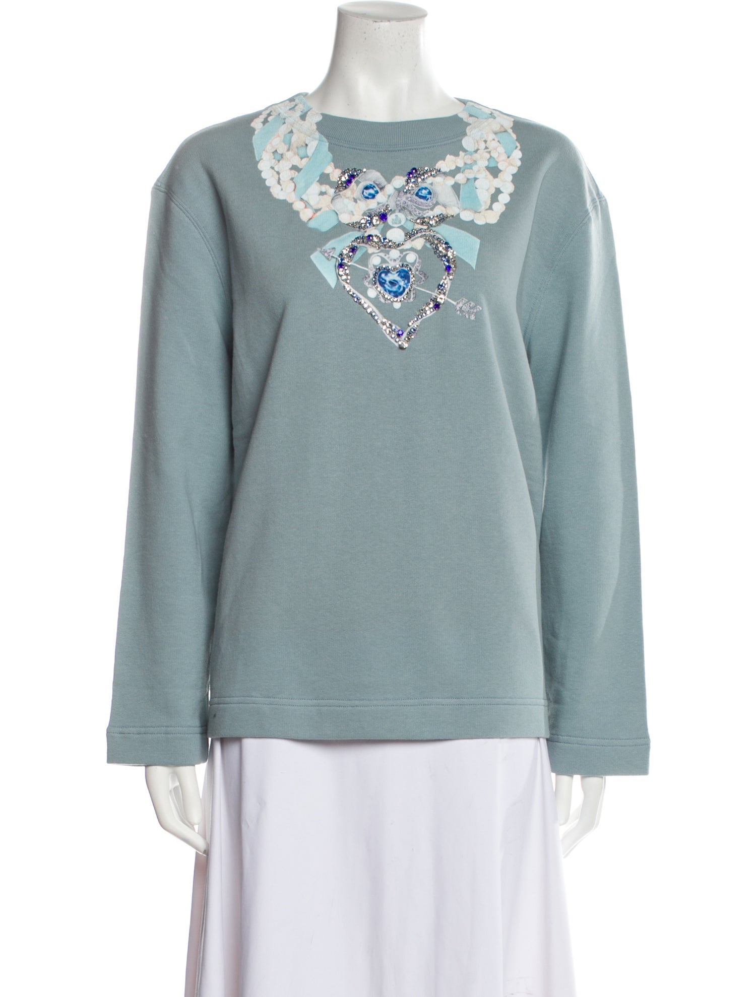 Lanvin Patterned Crew Neck Sweatshirt w/ Tags