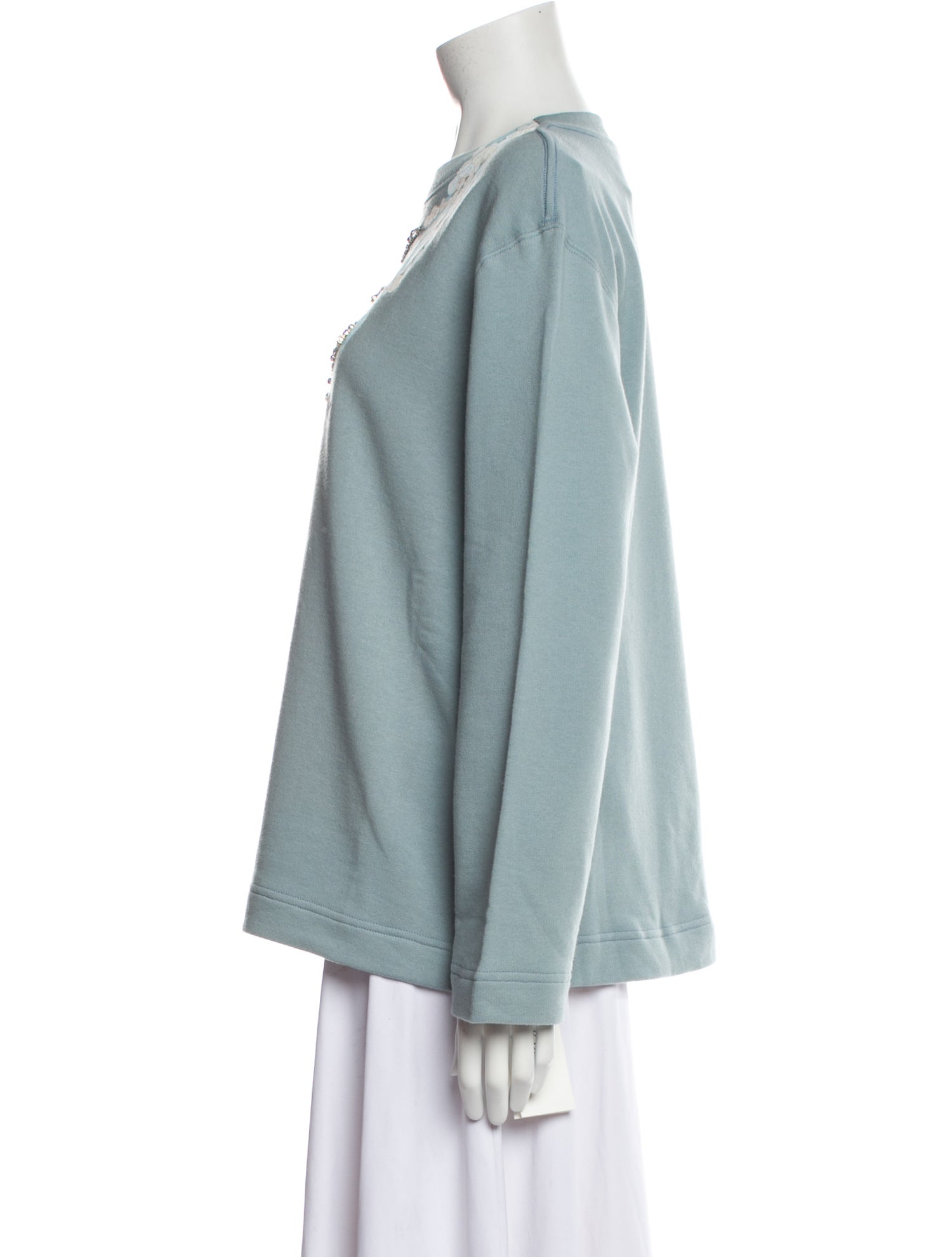 Lanvin Patterned Crew Neck Sweatshirt w/ Tags