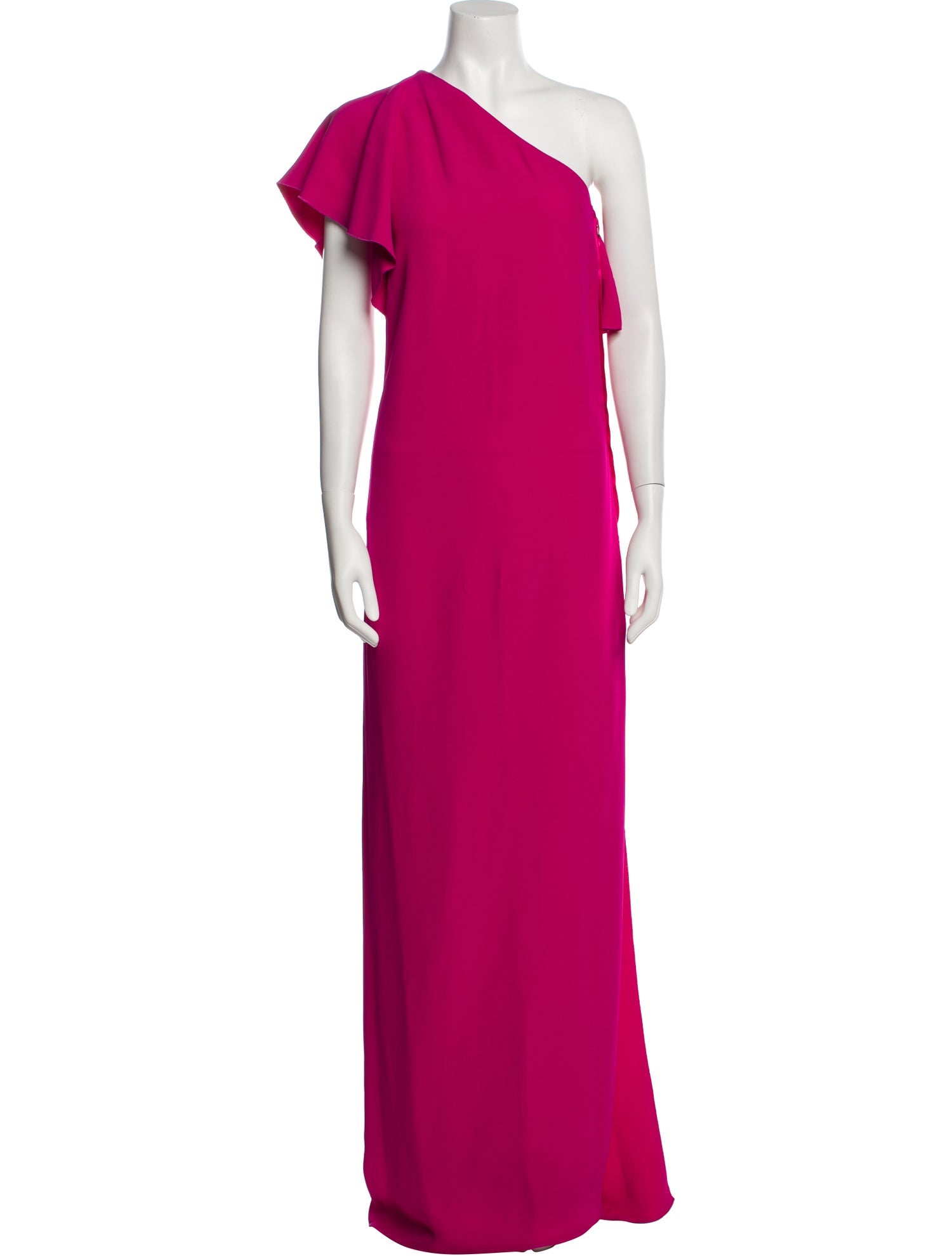 Lanvin One-Shoulder Long Dress
