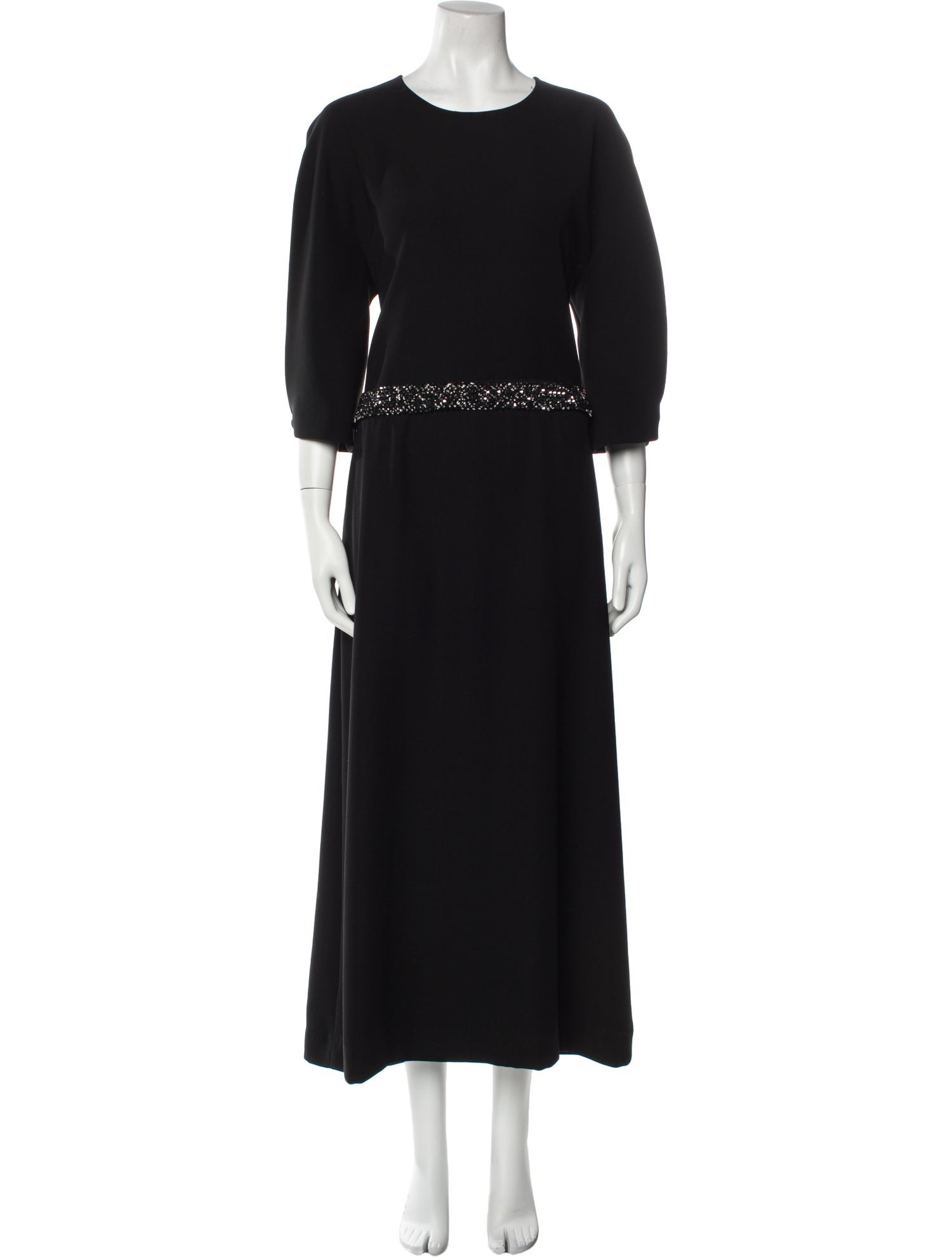 Lanvin Crew Neck Long Dress