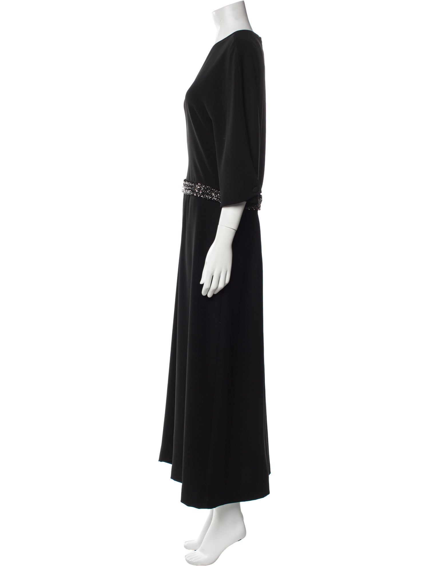 Lanvin Crew Neck Long Dress