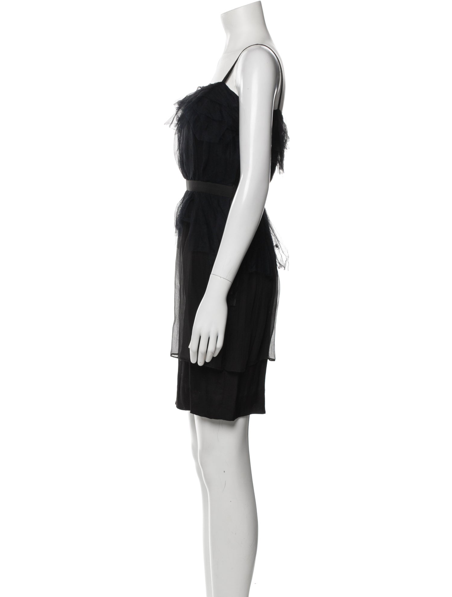 Lanvin Square Neckline Mini Dress