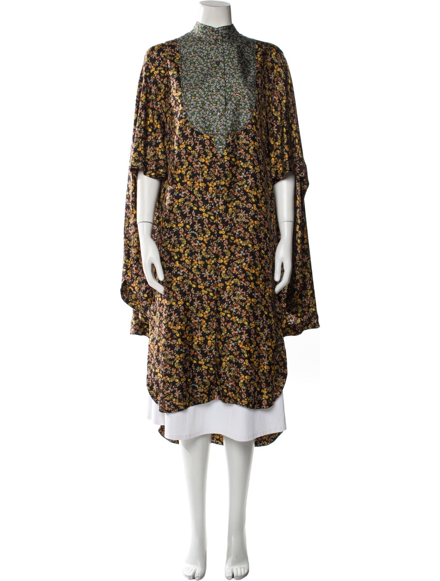 Lanvin Floral Print Long Dress