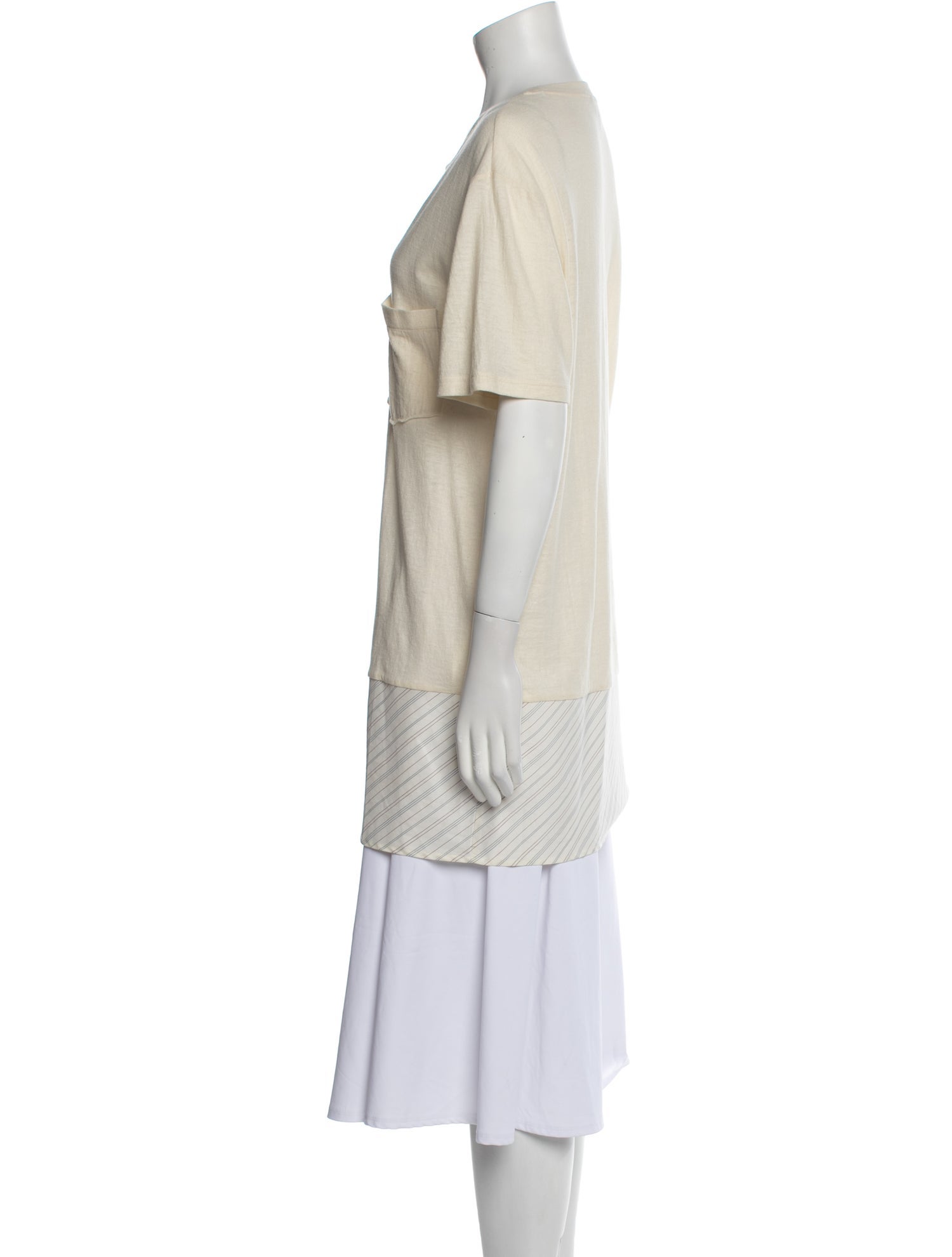 Lanvin Scoop Neck Short Sleeve Tunic