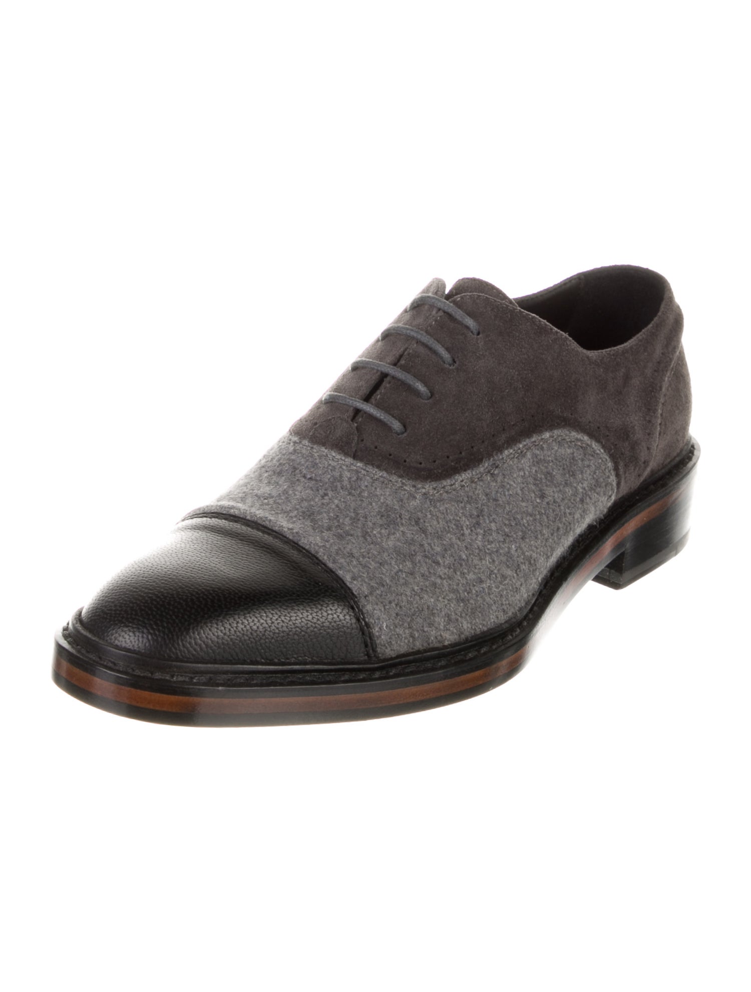 Lanvin Felt Oxfords