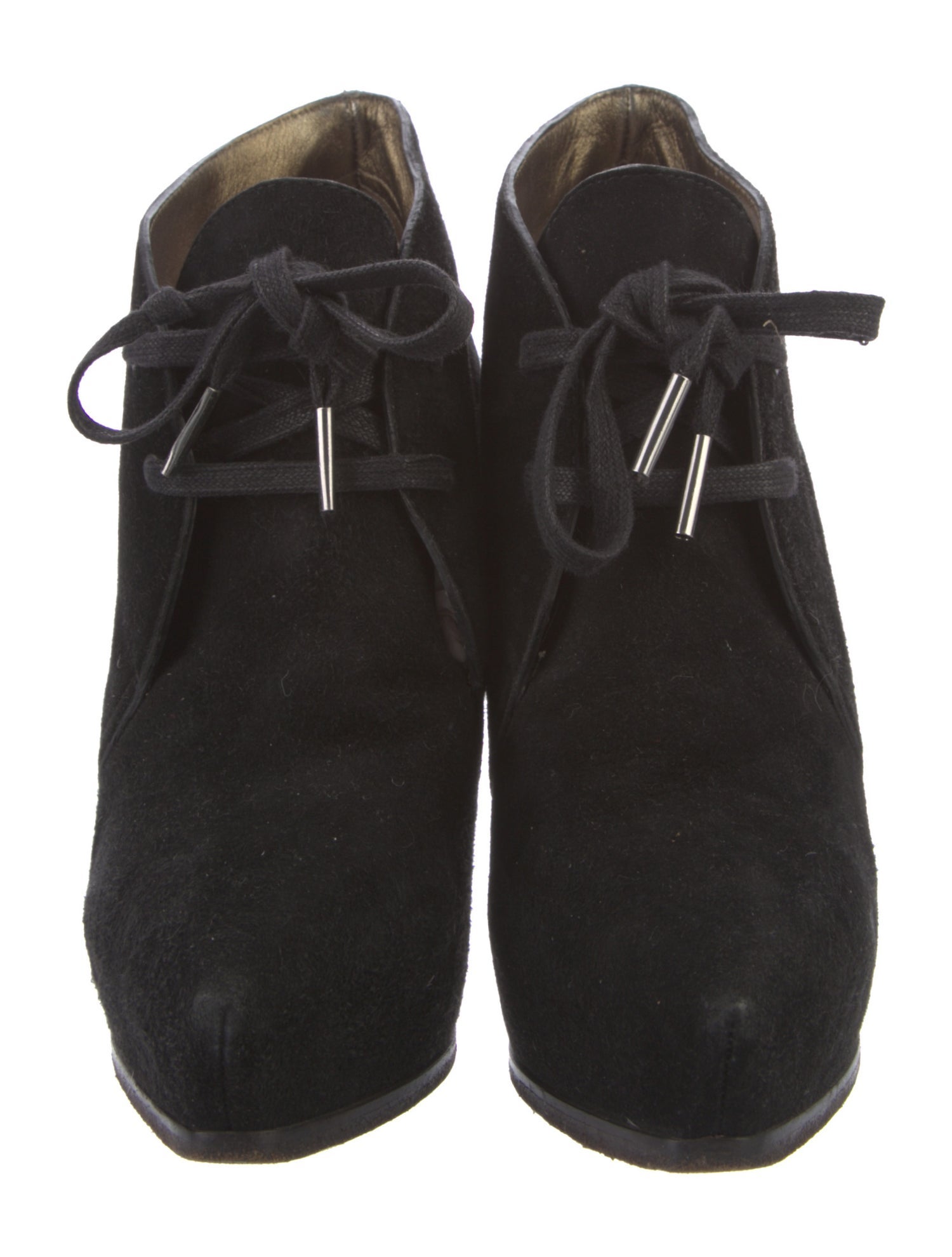 Lanvin Suede Lace-Up Boots