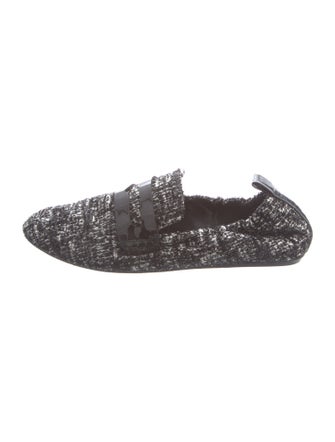 Lanvin Tweed Tweed Pattern Loafers