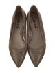Lanvin Patent Leather Grosgrain Trim Ballet Flats