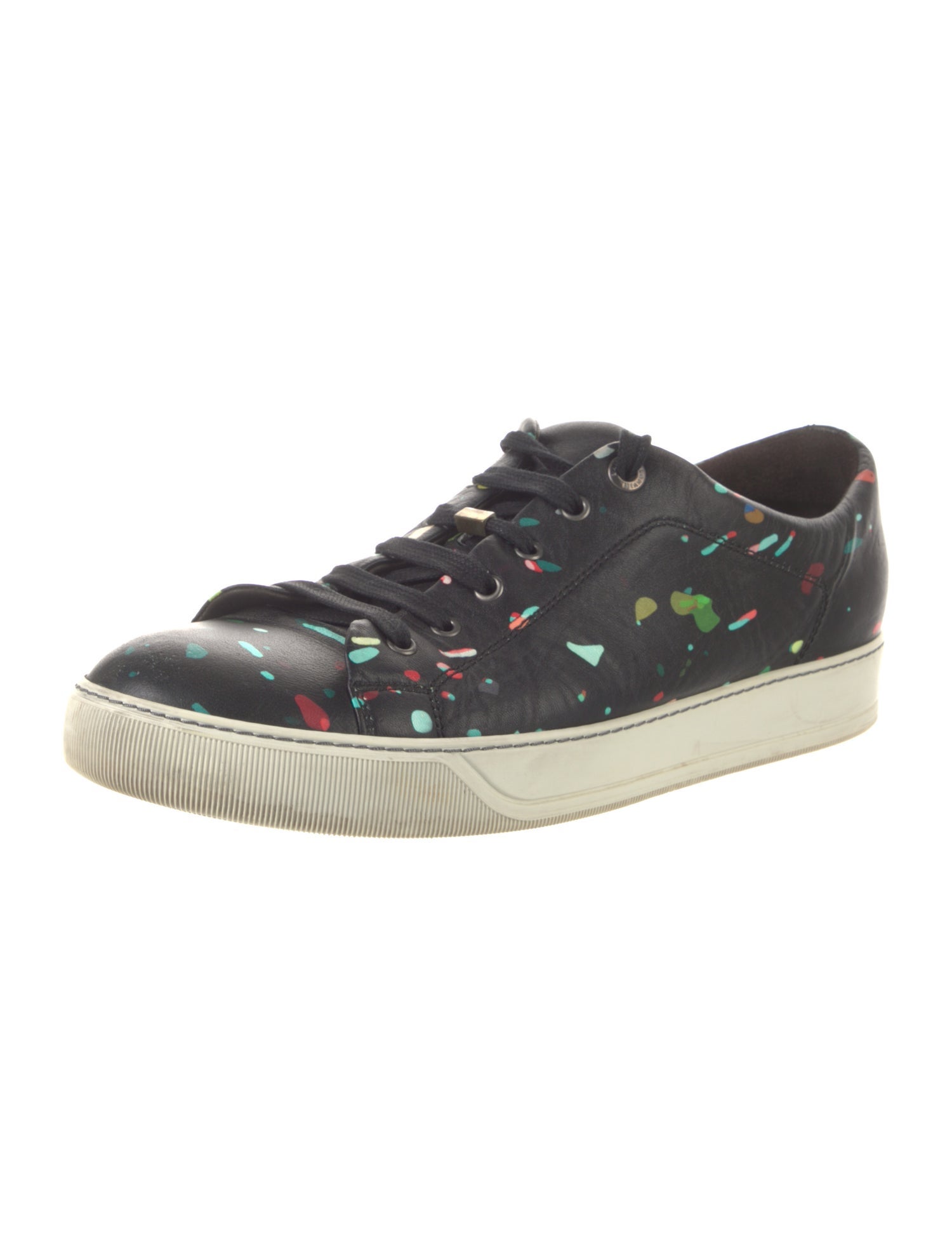 Lanvin Leather Printed Sneakers