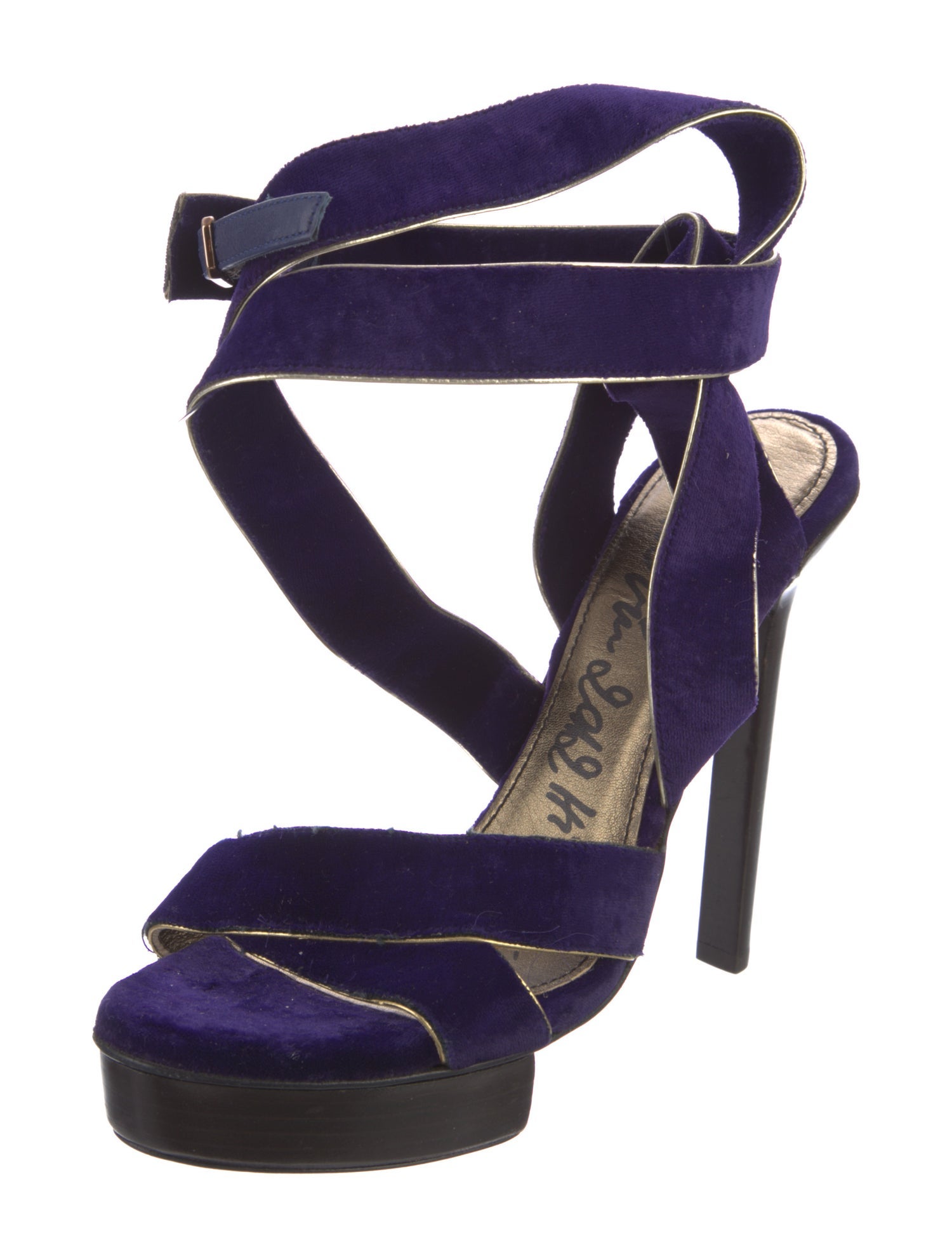 Lanvin Velvet Gladiator Sandals