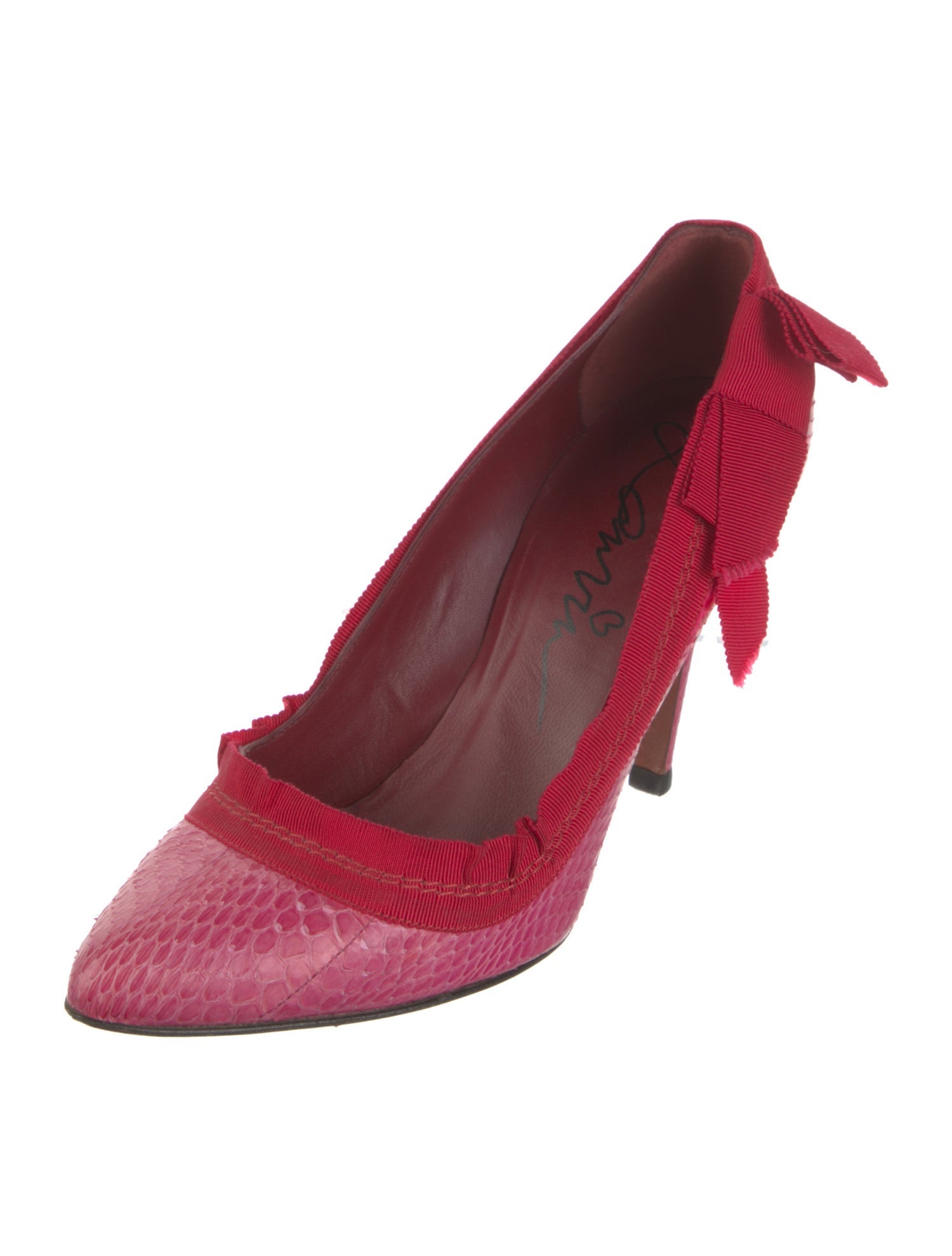 Lanvin Snakeskin Pumps