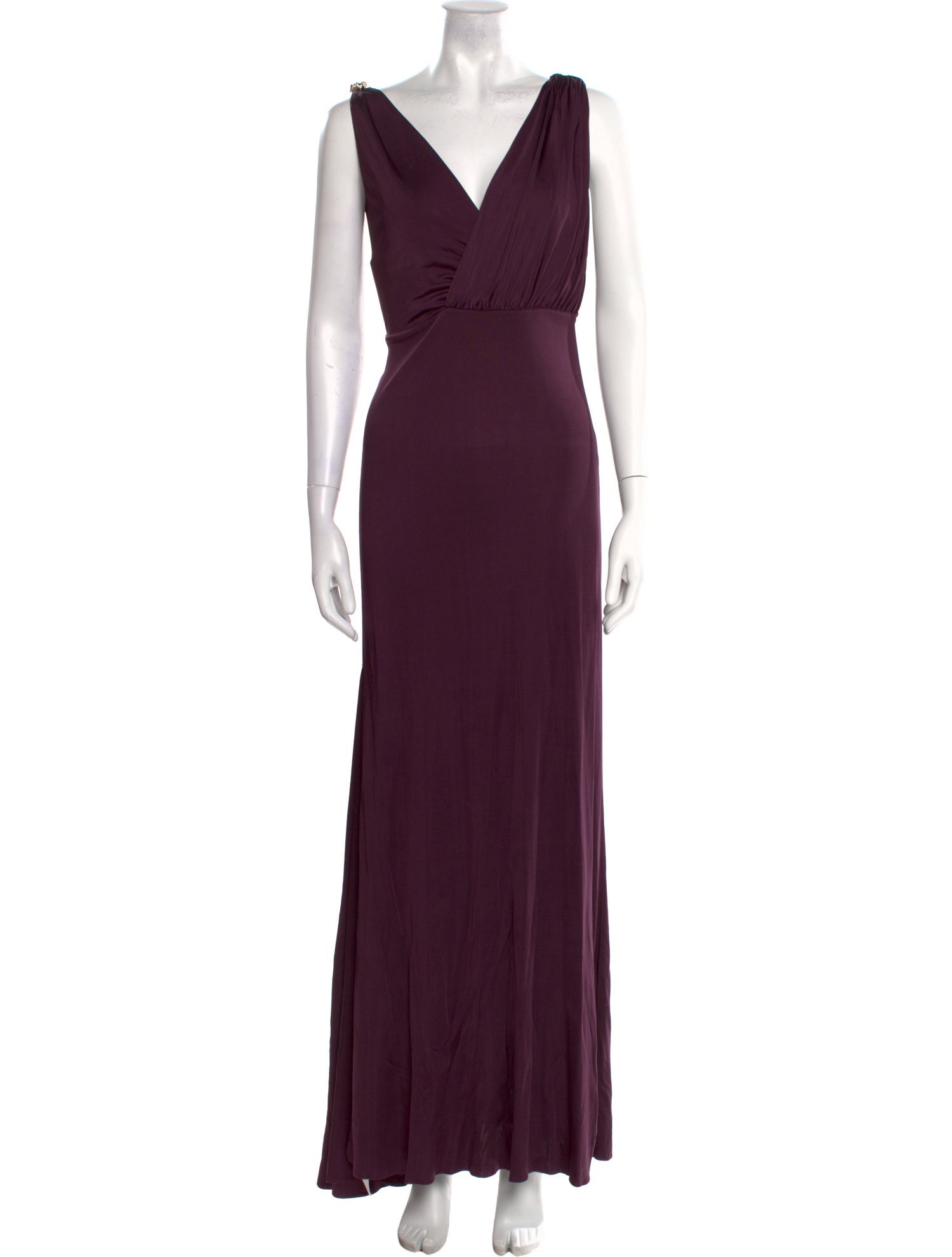Lanvin V-Neck Long Dress