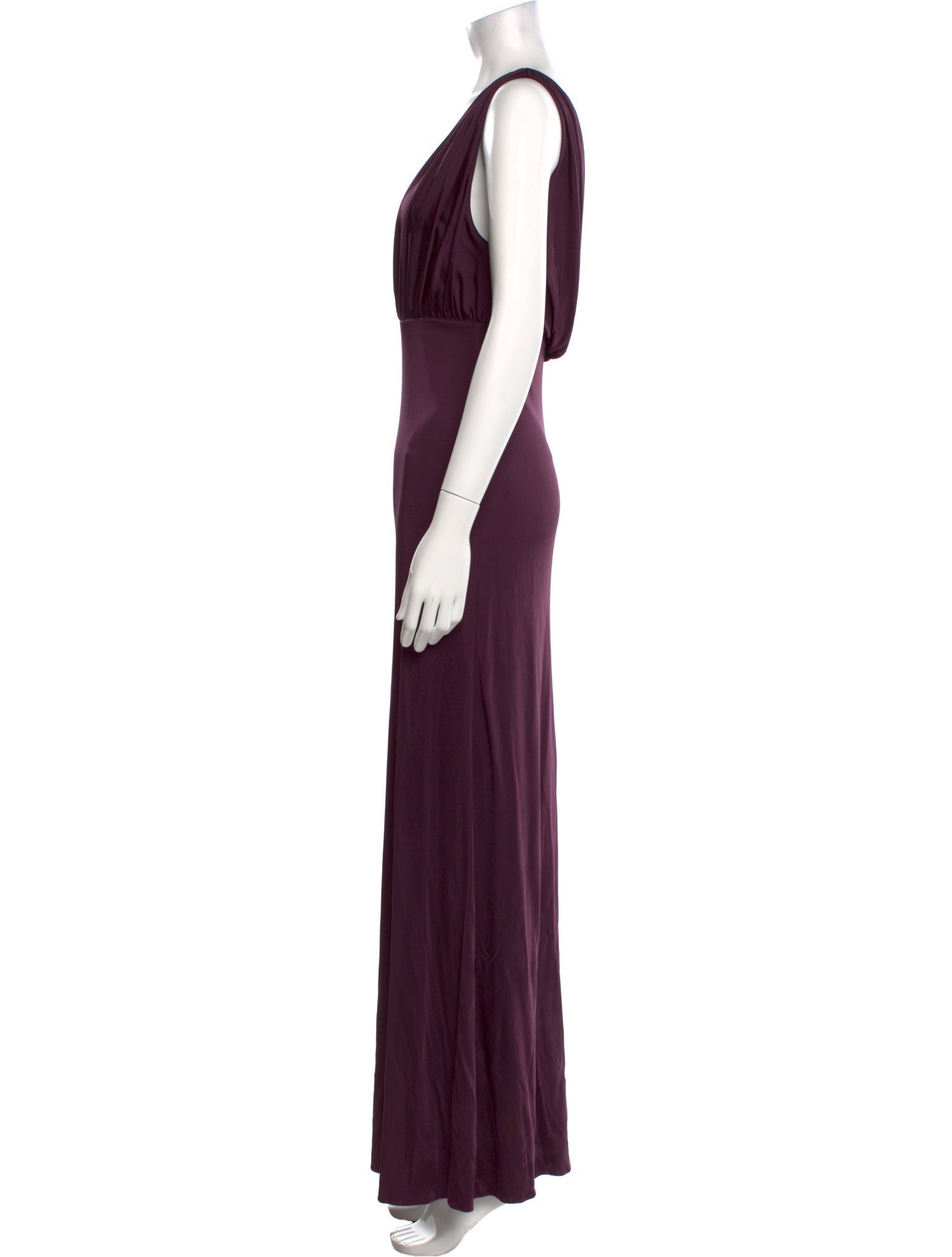 Lanvin V-Neck Long Dress
