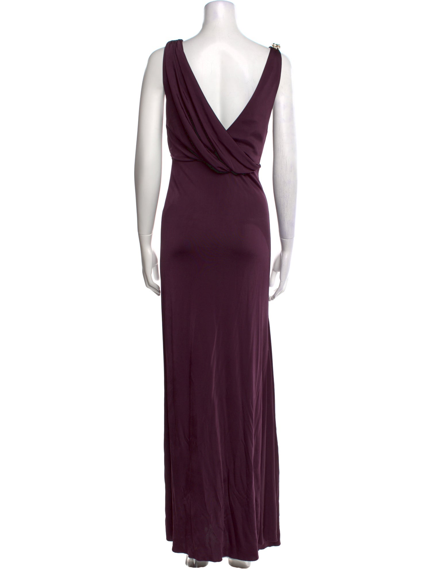 Lanvin V-Neck Long Dress