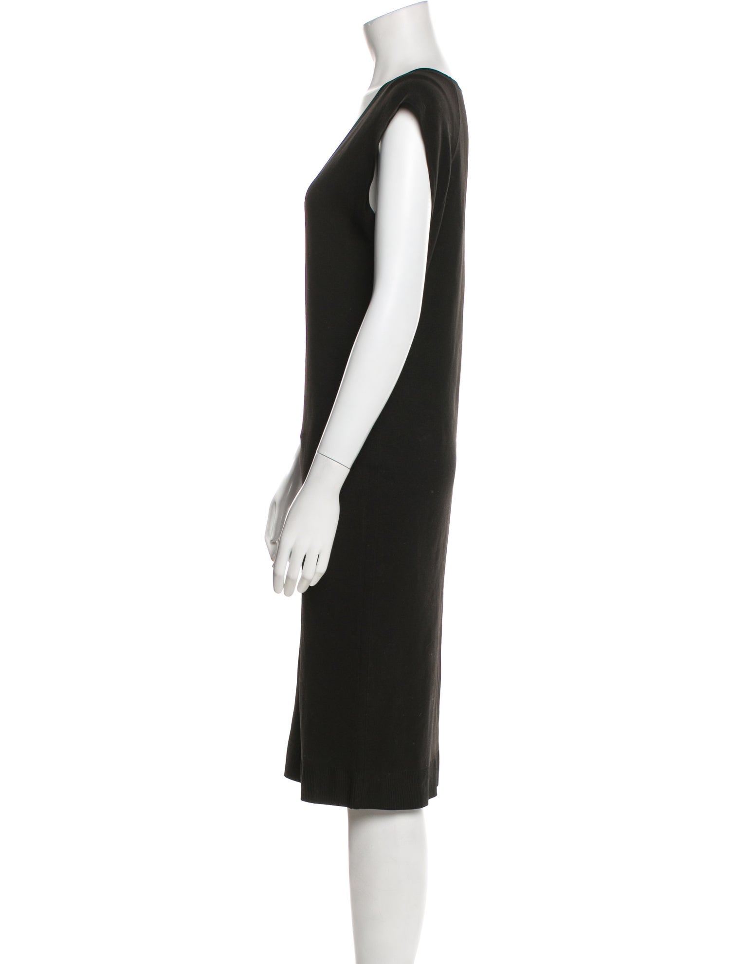 Lanvin Scoop Neck Midi Length Dress