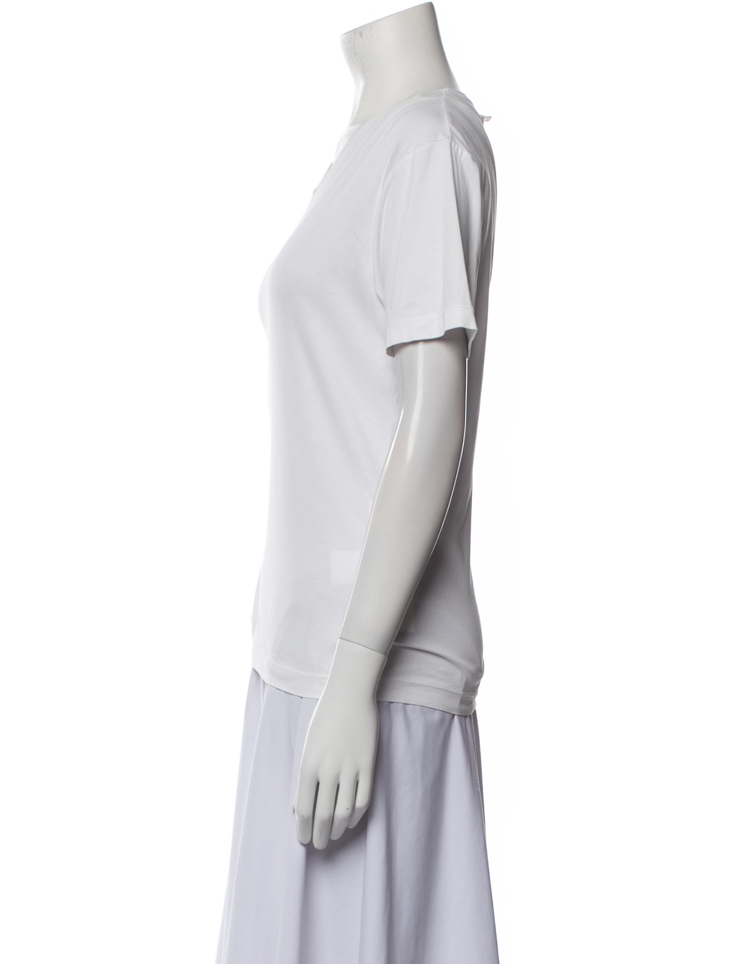 Lanvin Scoop Neck Short Sleeve T-Shirt