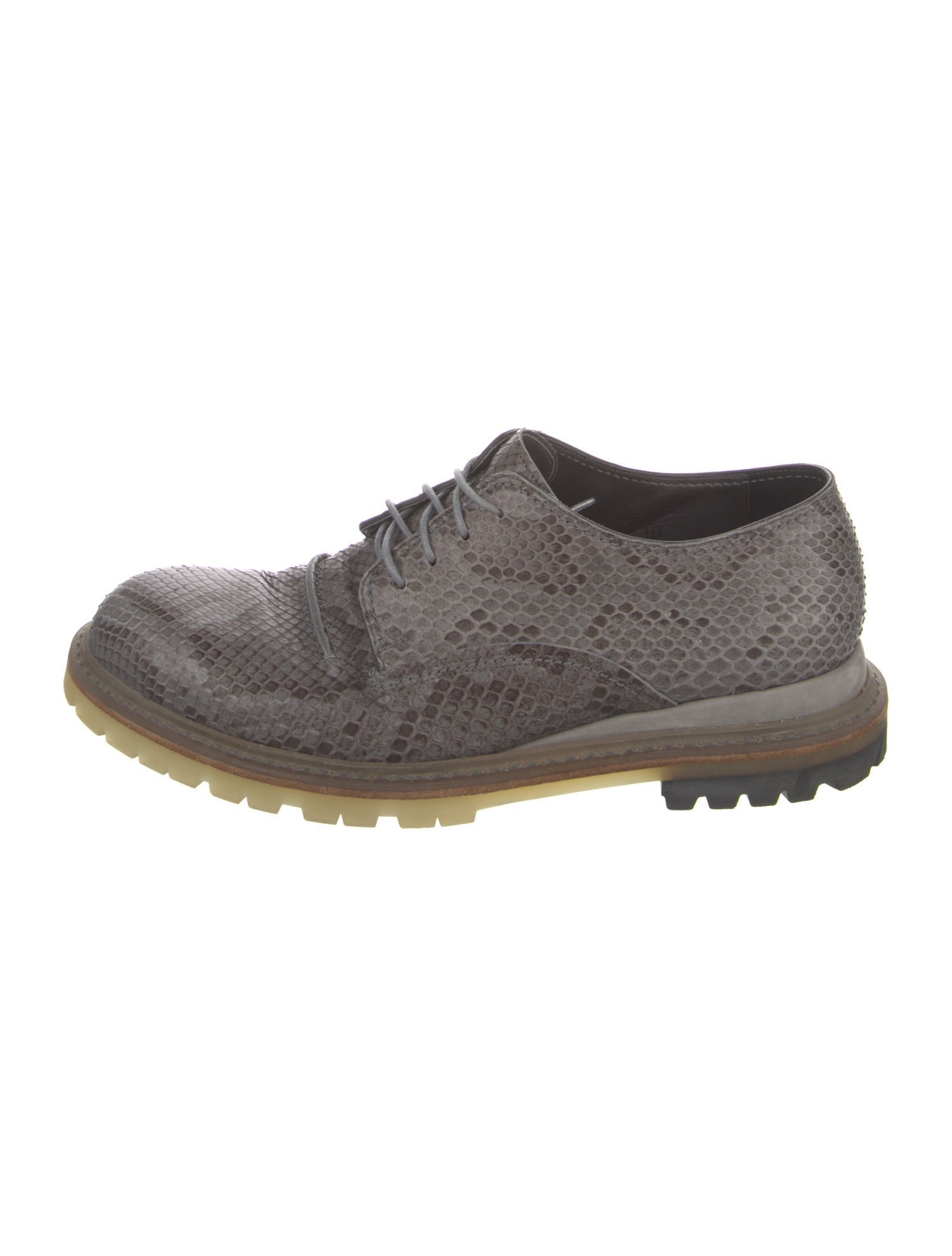 Lanvin Snakeskin Derby Shoes