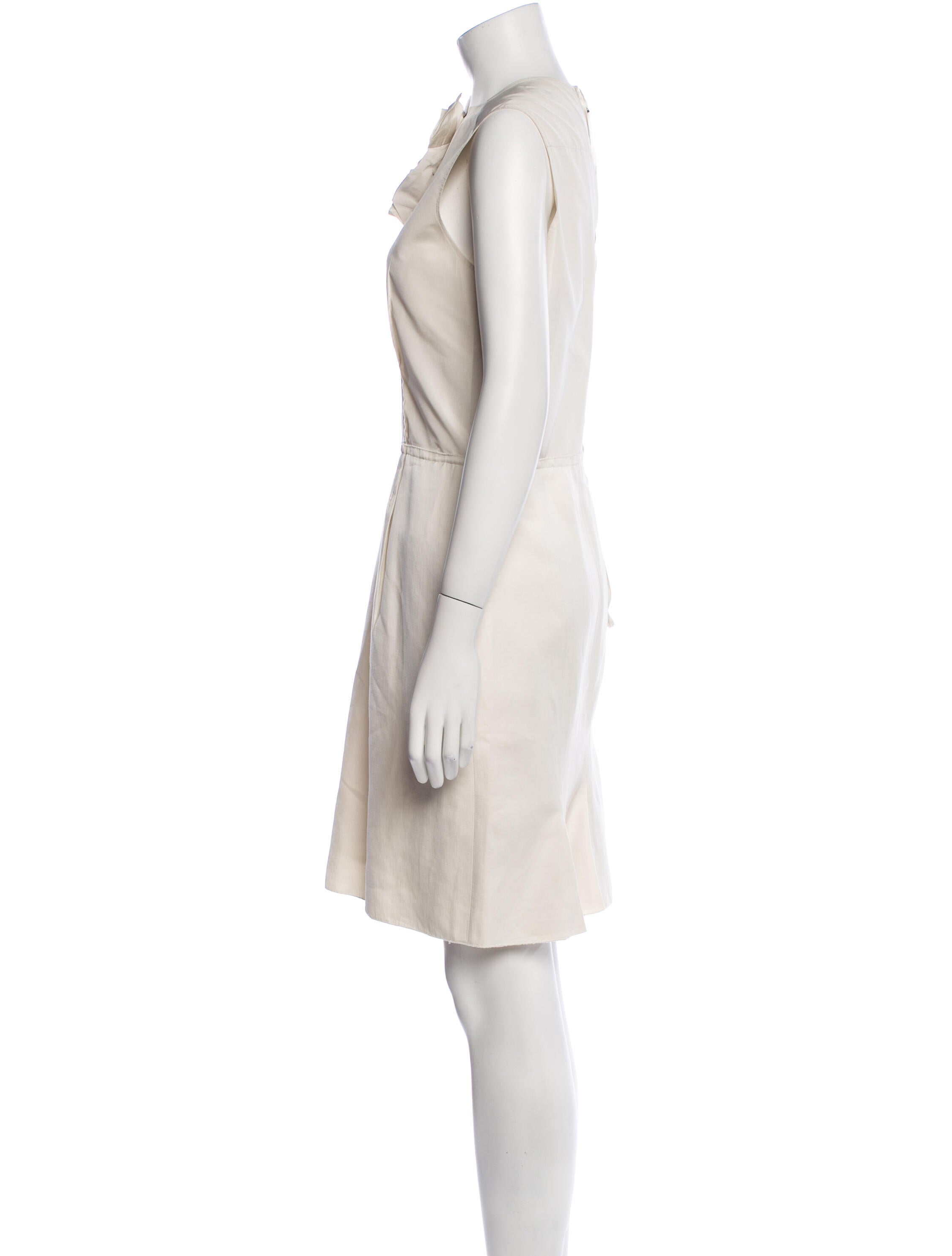 Lanvin Linen Knee-Length Dress