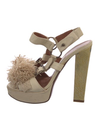 Lanvin Leather Slides