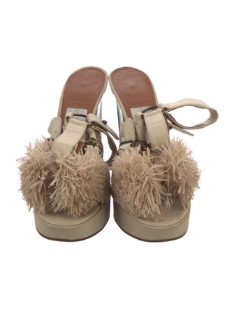 Lanvin Leather Slides