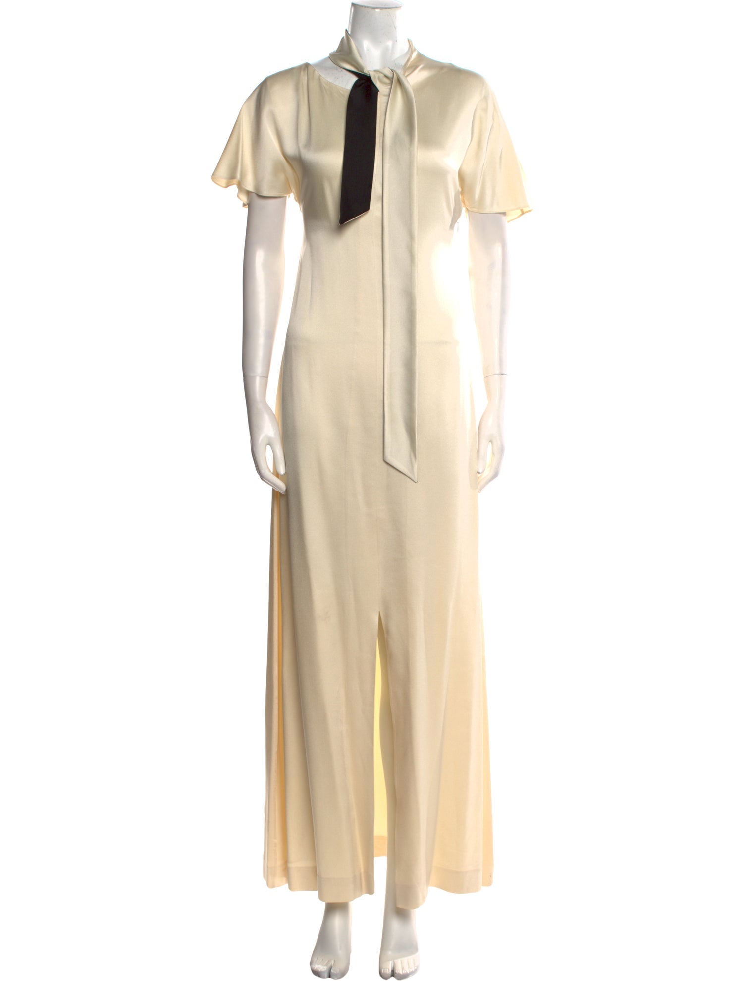 Lanvin V-Neck Long Dress
