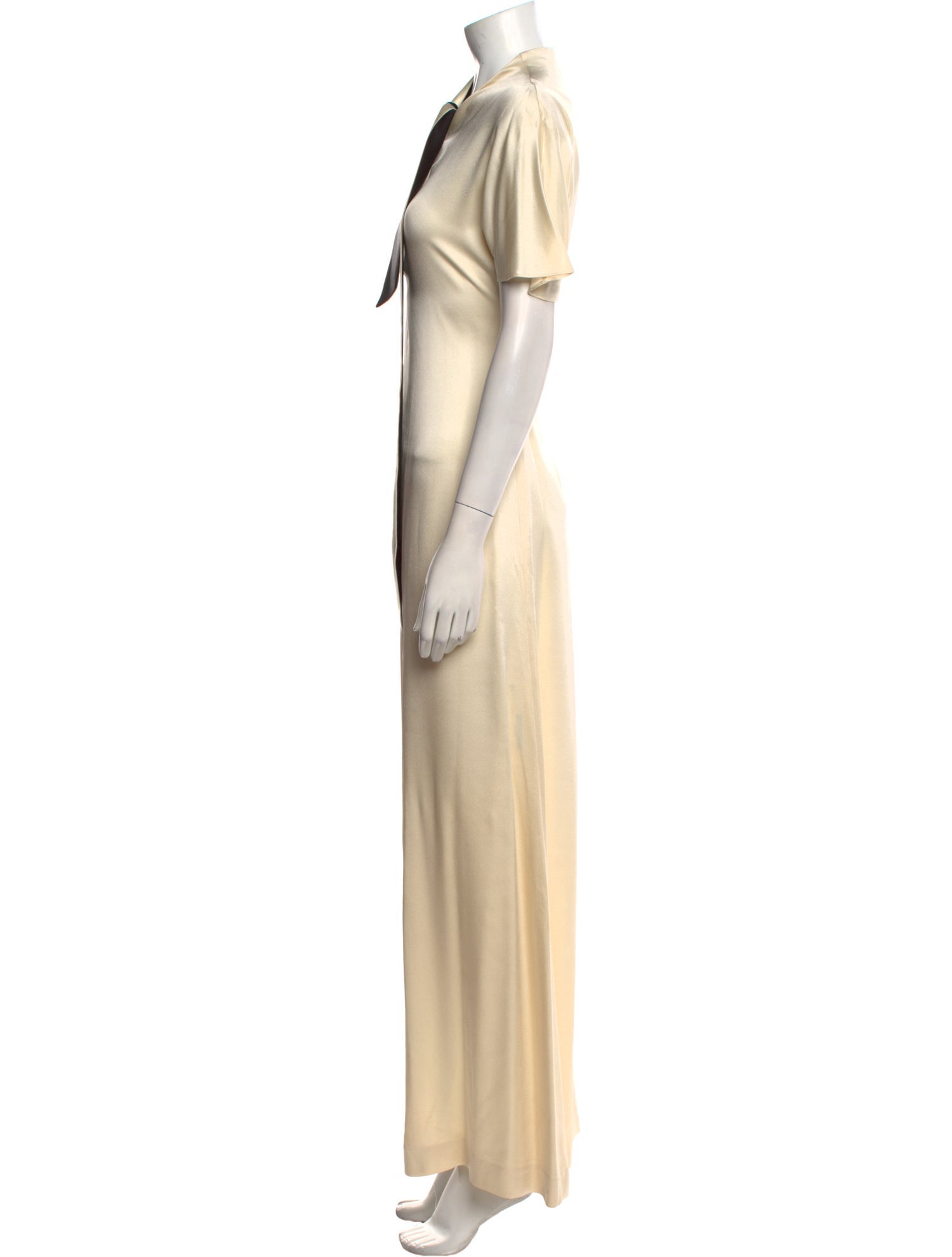 Lanvin V-Neck Long Dress