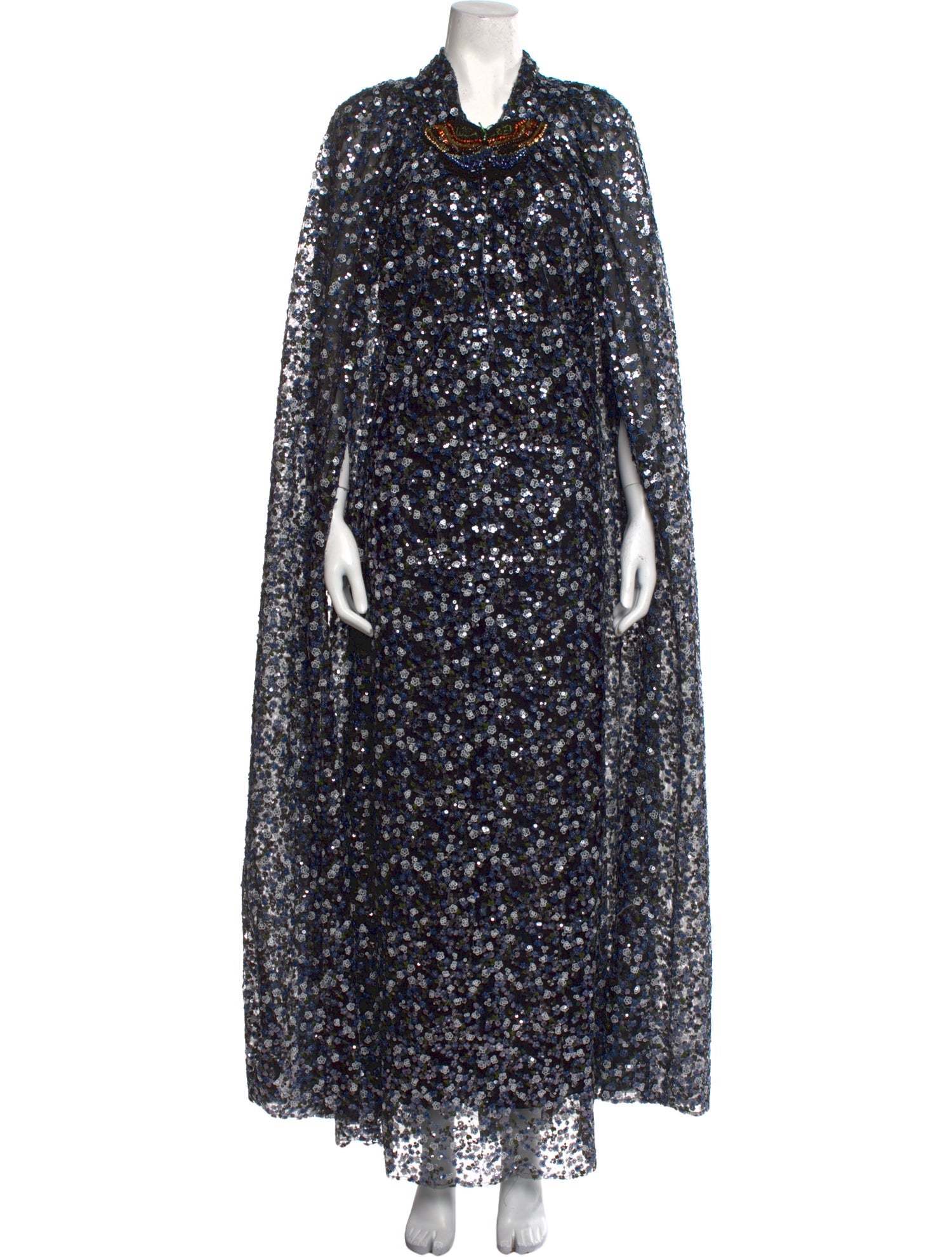 Lanvin V-Neck Long Dress