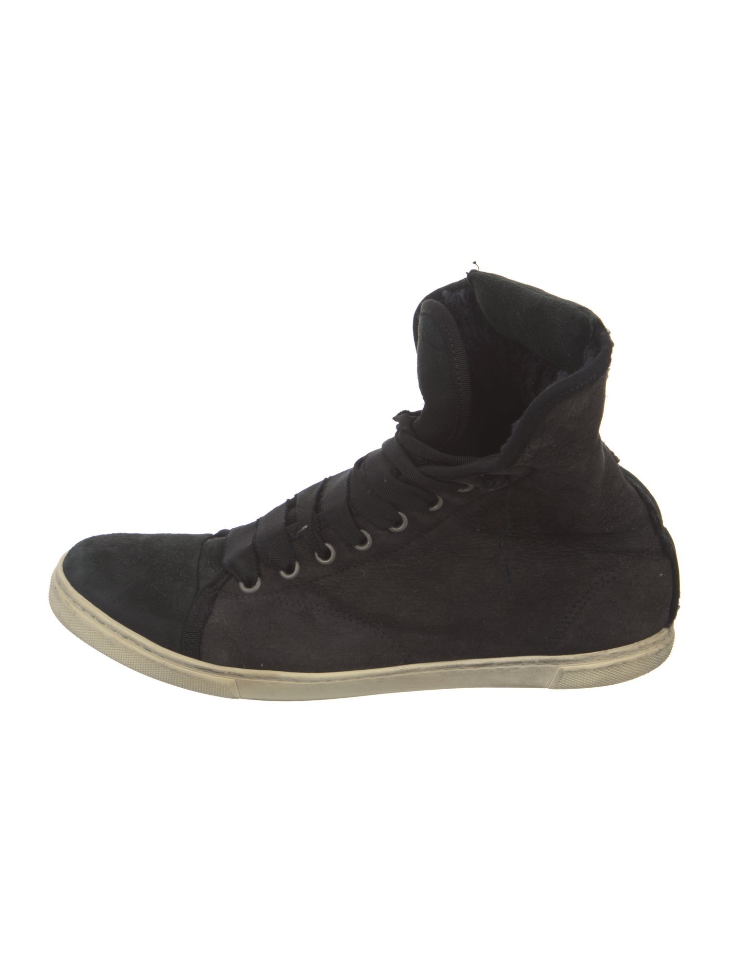 Lanvin Suede Printed Sneakers