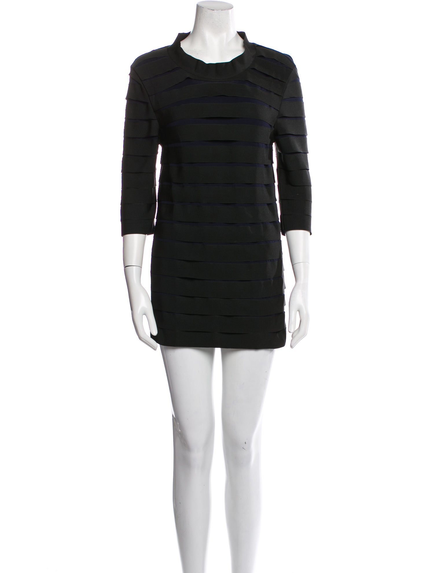 Lanvin Crew Neck Mini Dress