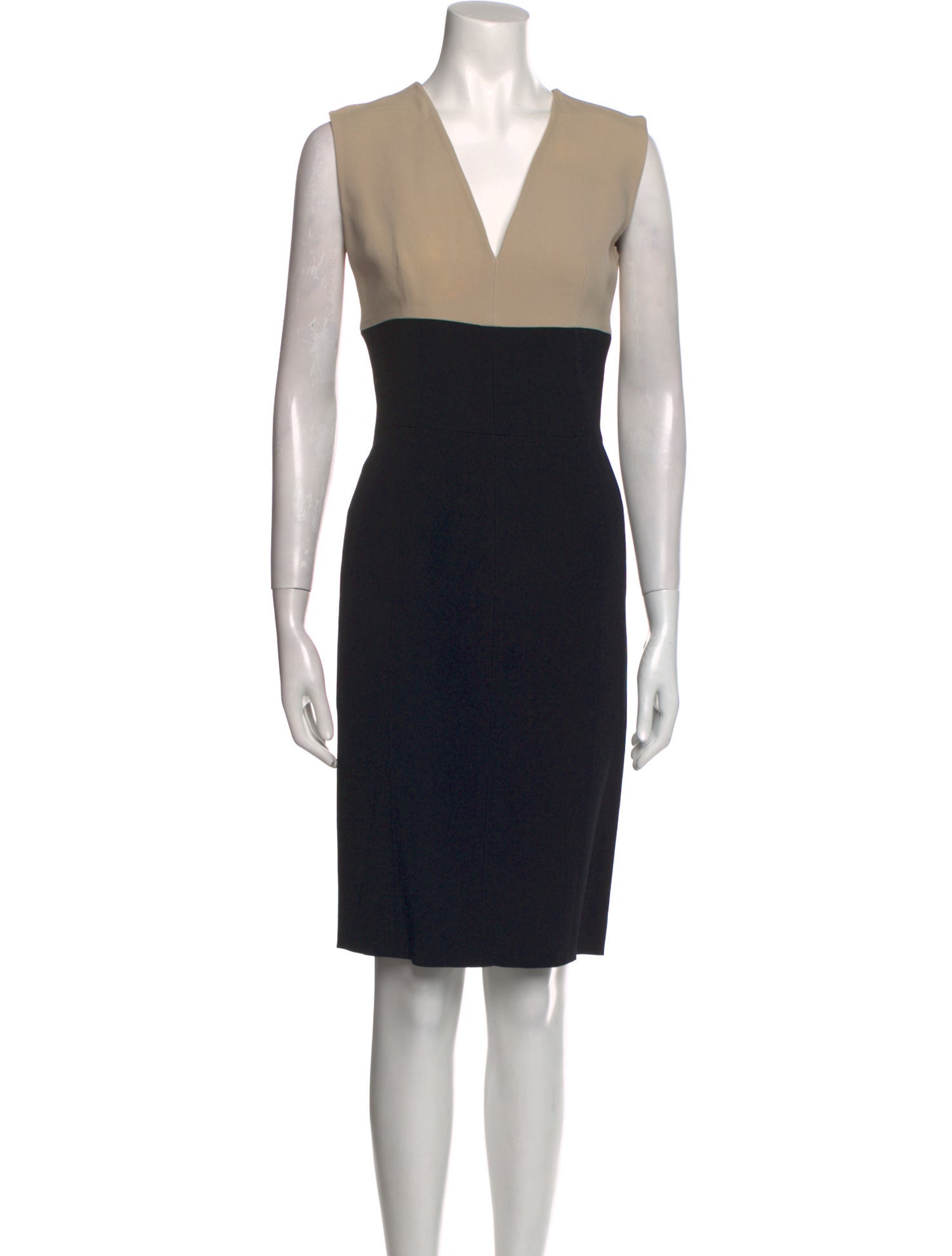Lanvin Colorblock Pattern Knee-Length Dress