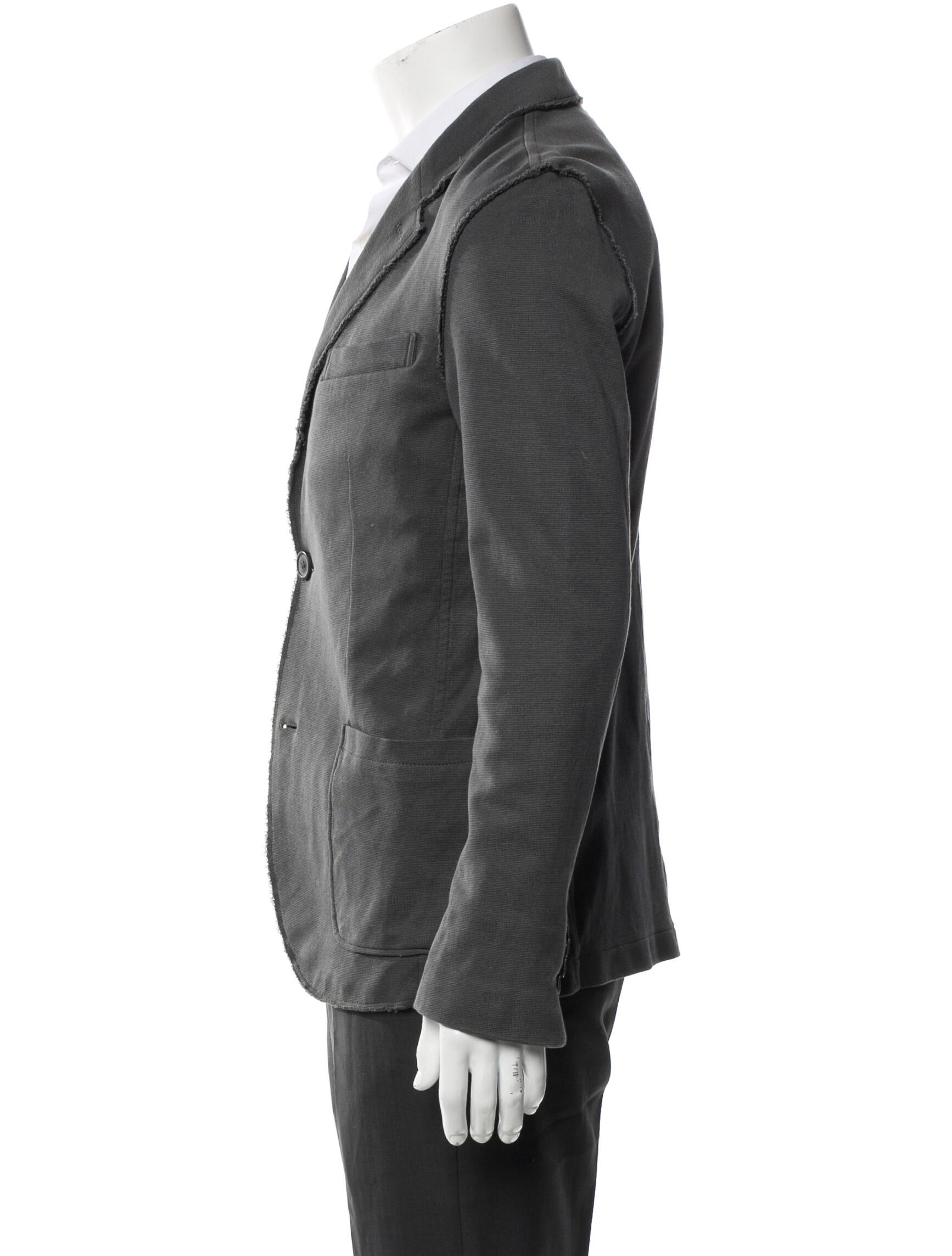 Lanvin Raw-Edge Trim Blazer