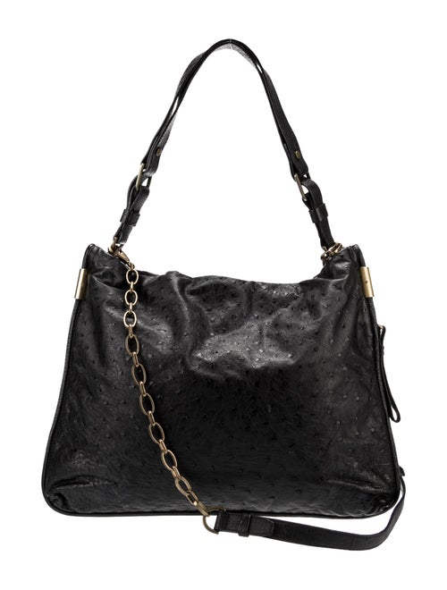 Lanvin Ostrich Shoulder Bag
