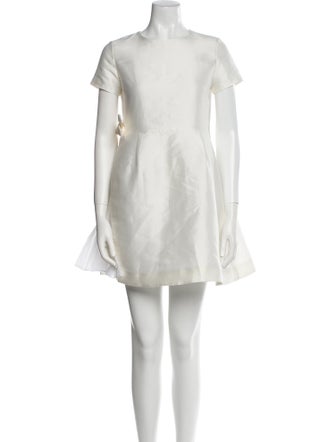 Lanvin Bateau Neckline Mini Dress