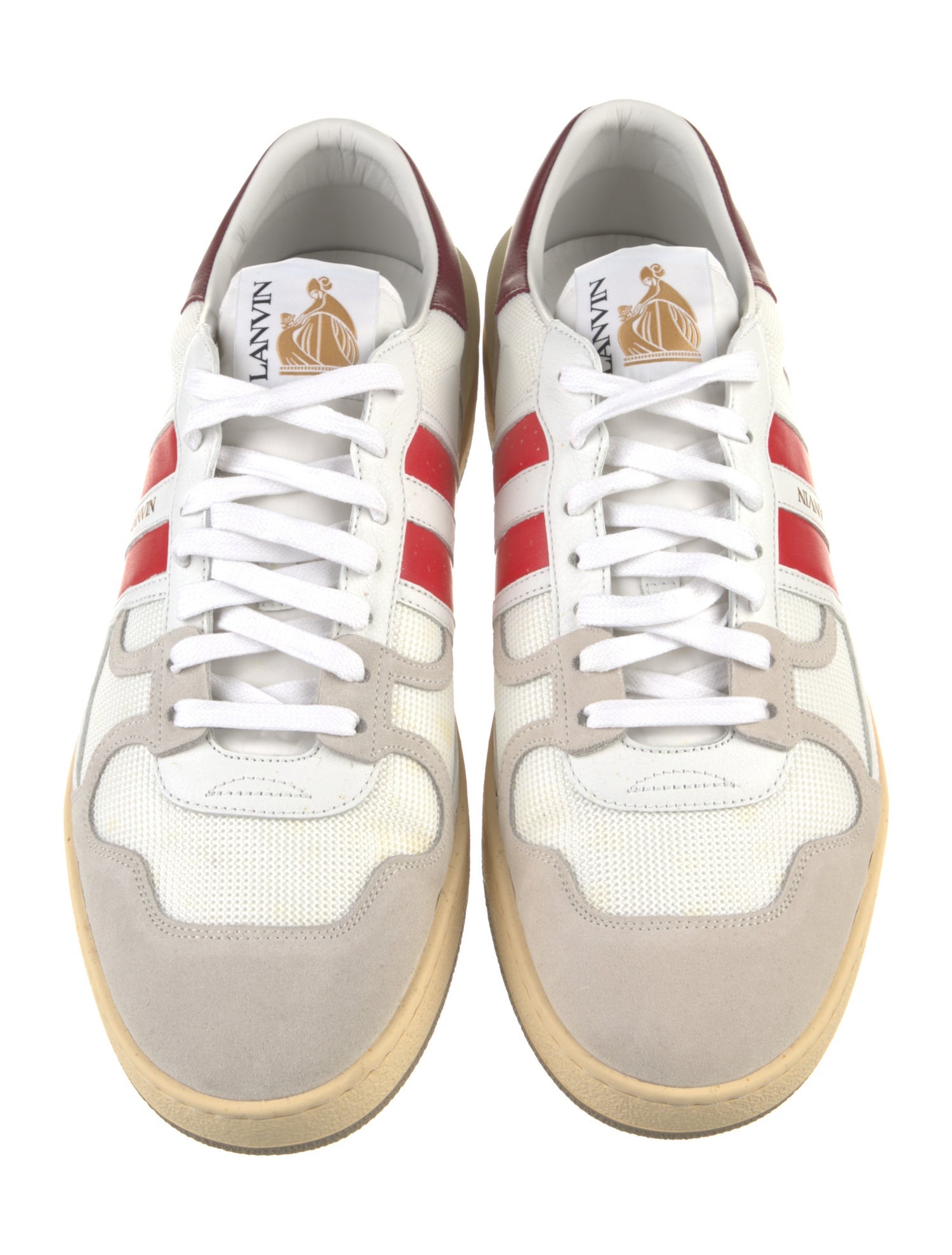 Lanvin Mesh Printed Sneakers