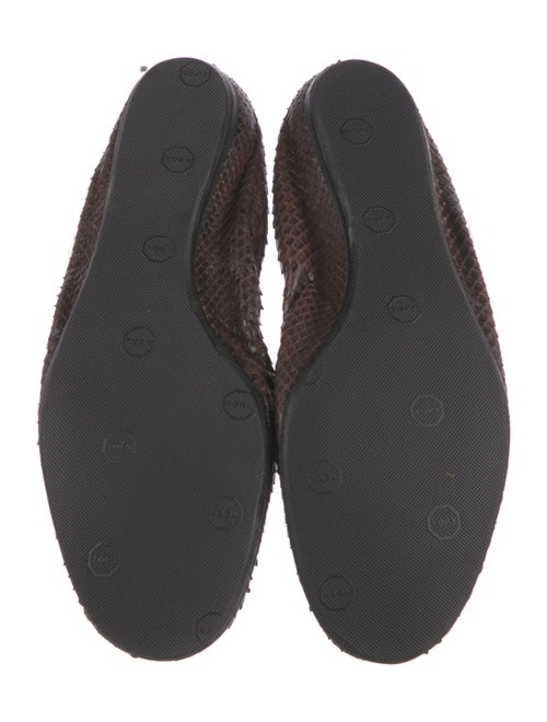 Lanvin Python Animal Print Ballet Flats