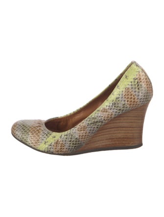 Lanvin Snakeskin Animal Print Pumps