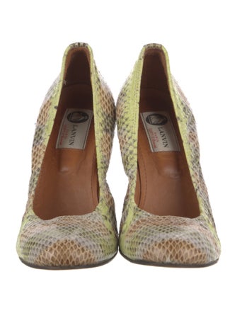 Lanvin Snakeskin Animal Print Pumps