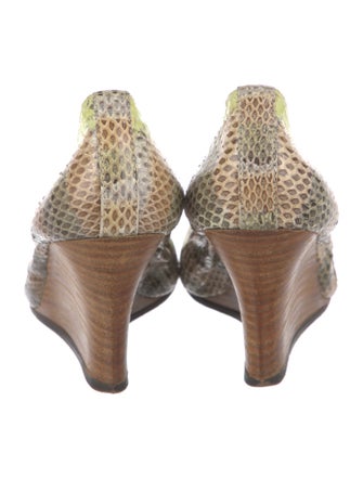 Lanvin Snakeskin Animal Print Pumps