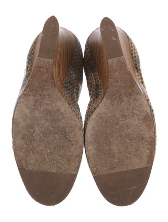 Lanvin Snakeskin Animal Print Pumps