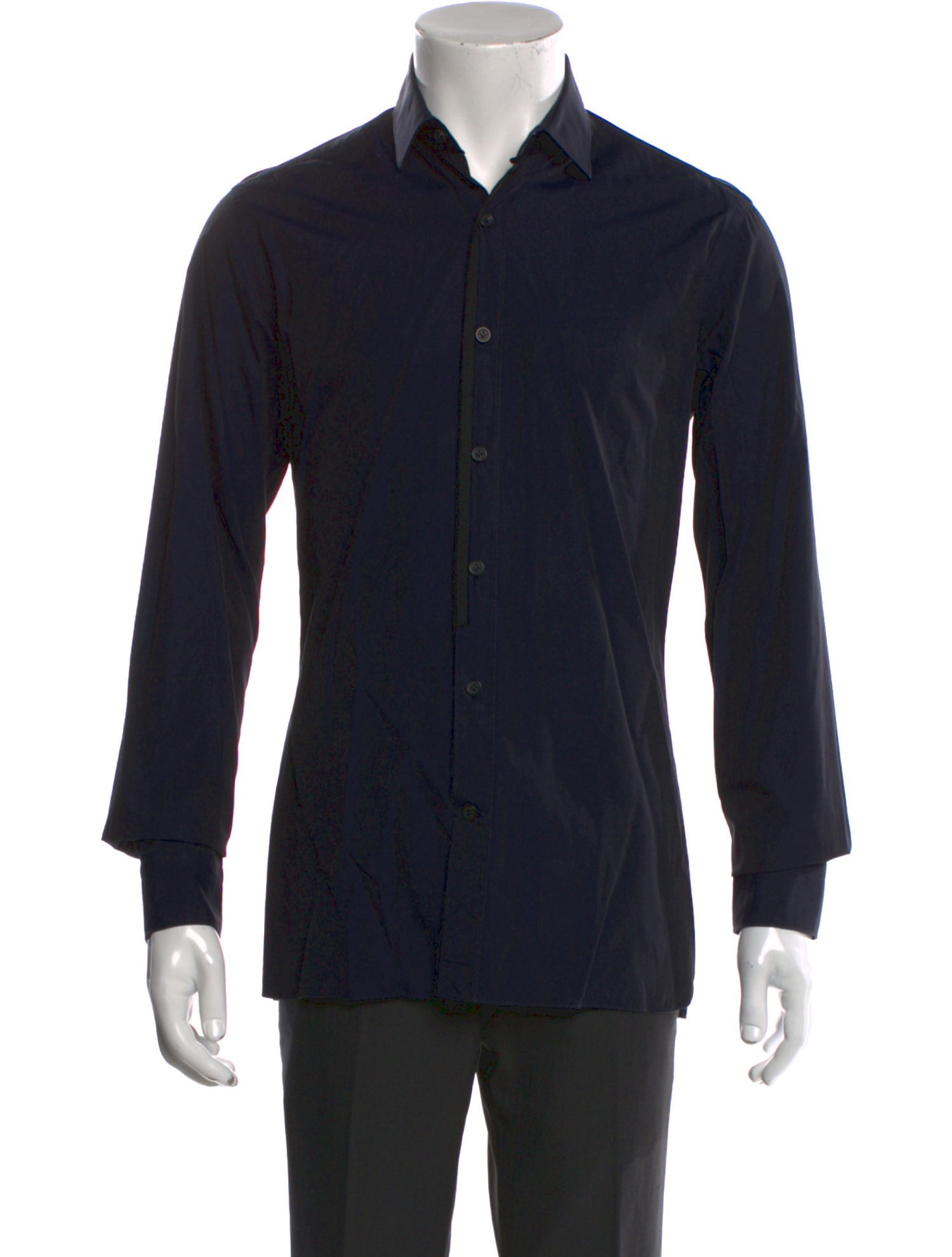 Lanvin Polka Dot Print Long Sleeve Dress Shirt
