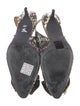 Lanvin Snakeskin Animal Print Slingback Pumps