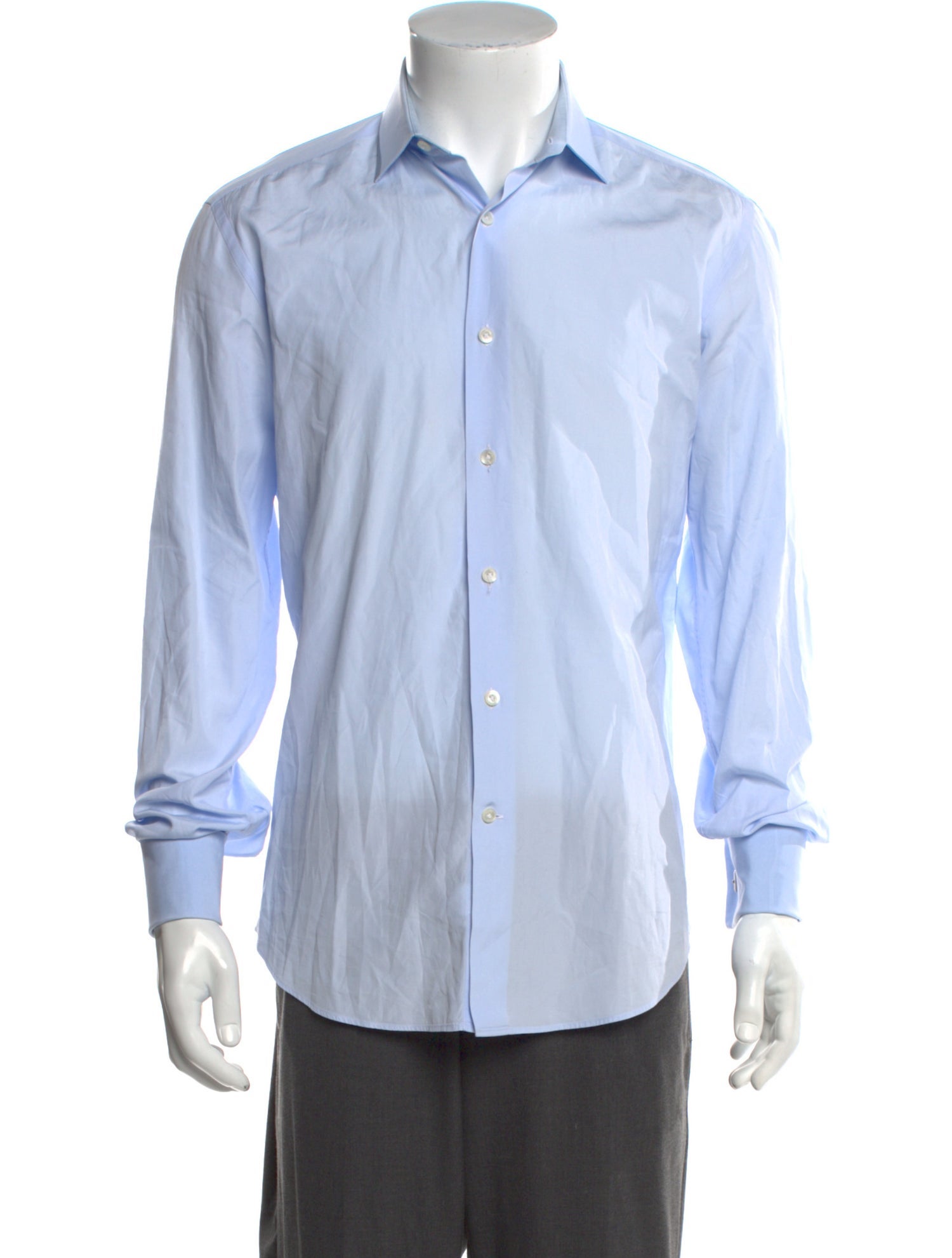 Lanvin Striped Long Sleeve Dress Shirt