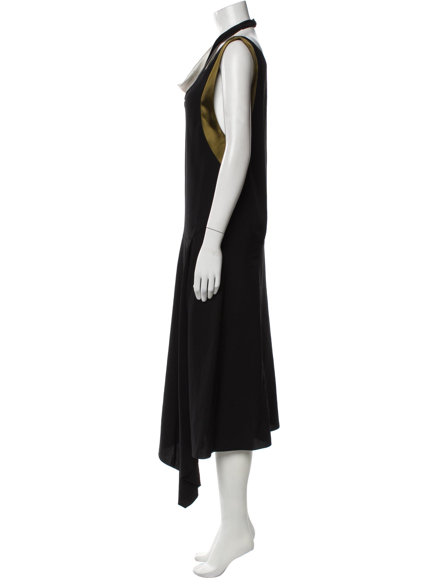Lanvin Cowl Neck Midi Length Dress