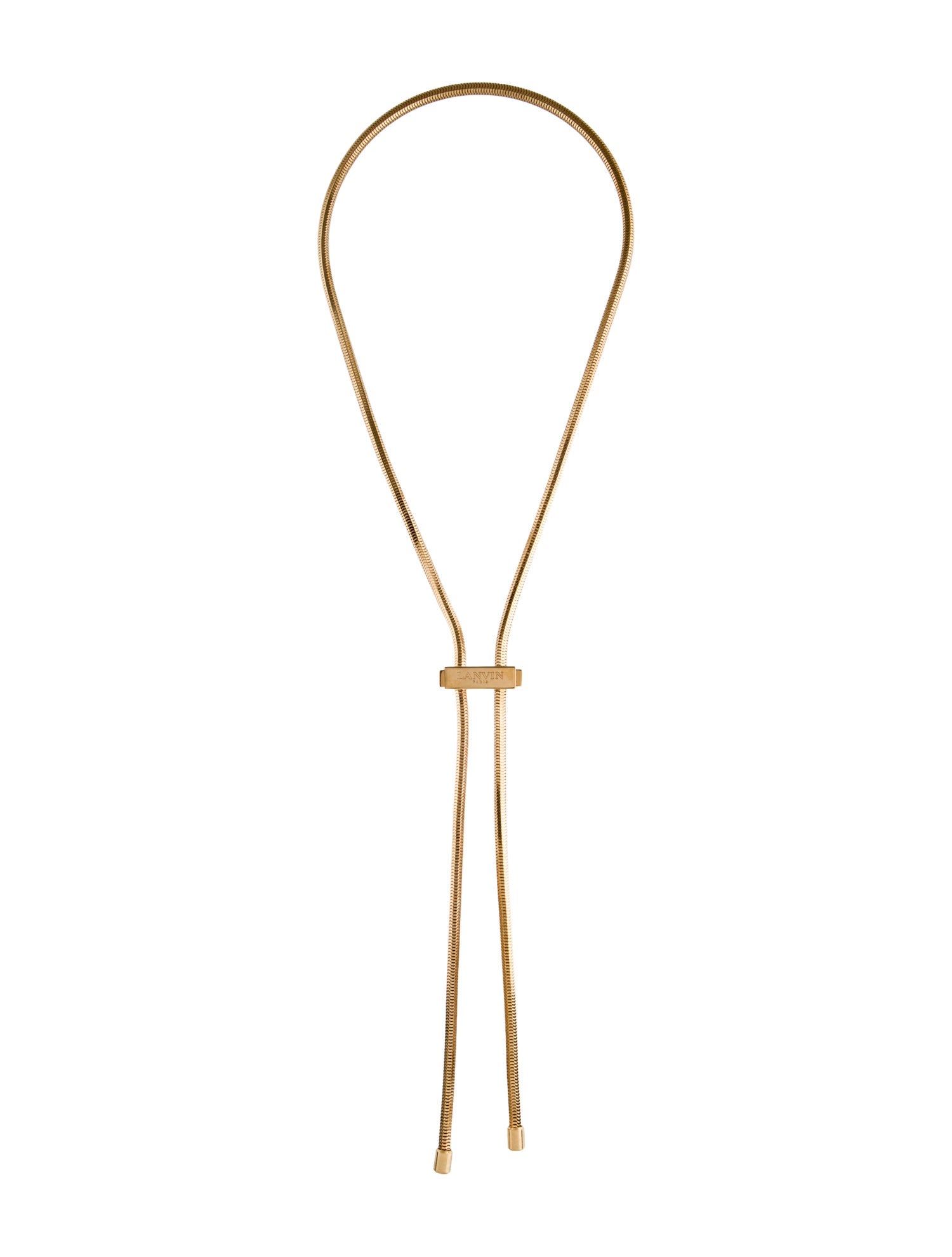 Lanvin Snake Chain Bolo Necklace