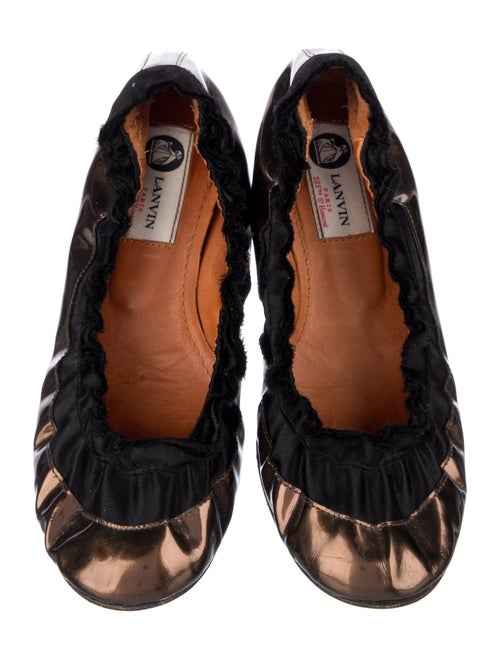 Lanvin Patent Leather Printed Ballet Flats