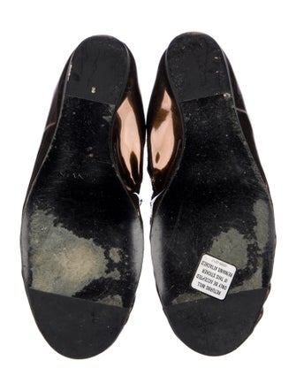 Lanvin Patent Leather Printed Ballet Flats